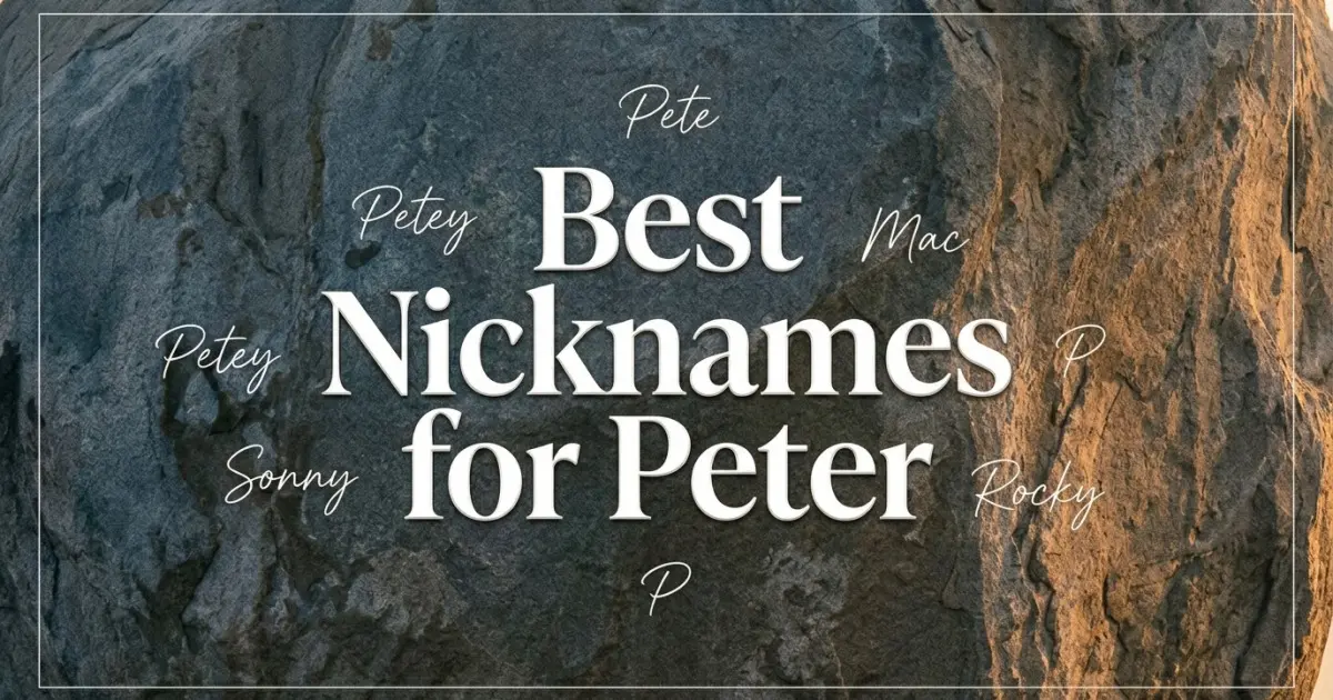 Nicknames for Peter