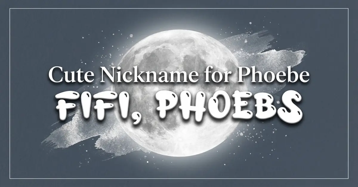Cute nickname for Phoebe: Fifi, Phoebs
