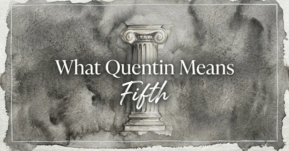 Quentin name meaning Fifth