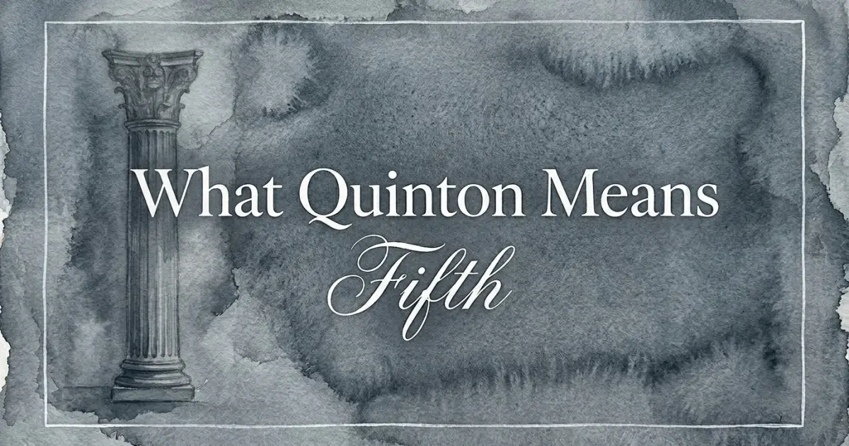 Quinton name meaning Fifth