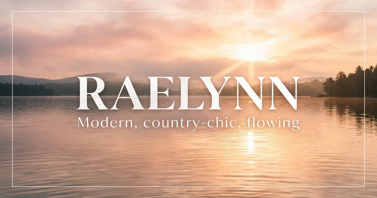 Raelynn name vibe: Modern, country-chic, flowing