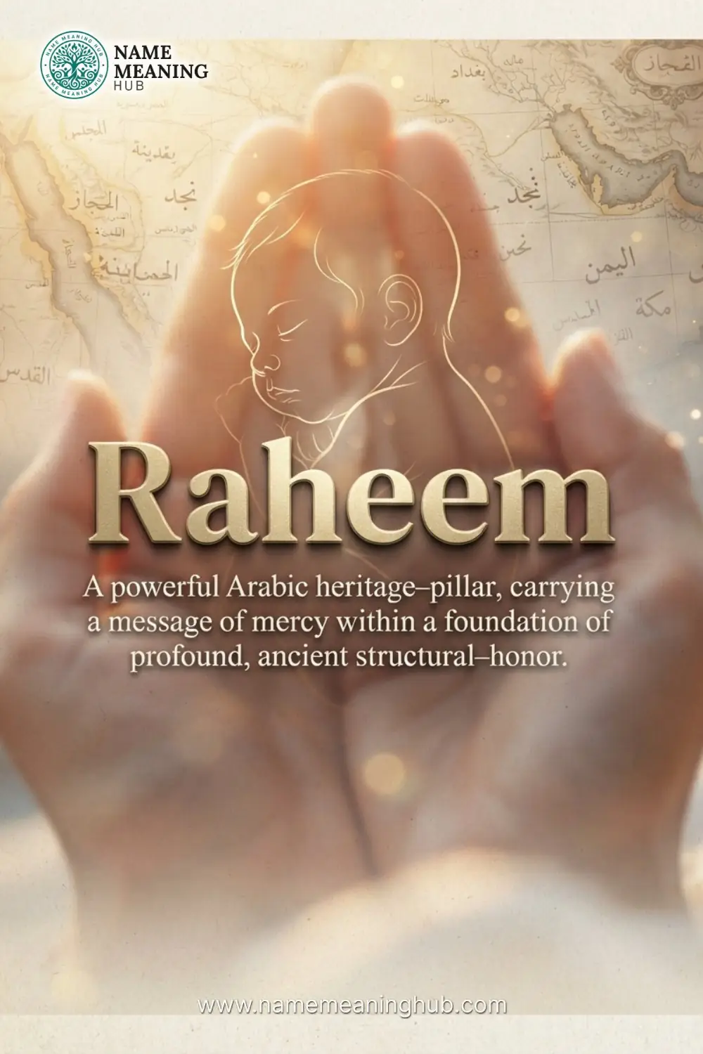 Meaning of the name Raheem: A powerful Arabic heritage-pillar, carrying a message of mercy within a foundation of profound, ancient structural-honor.