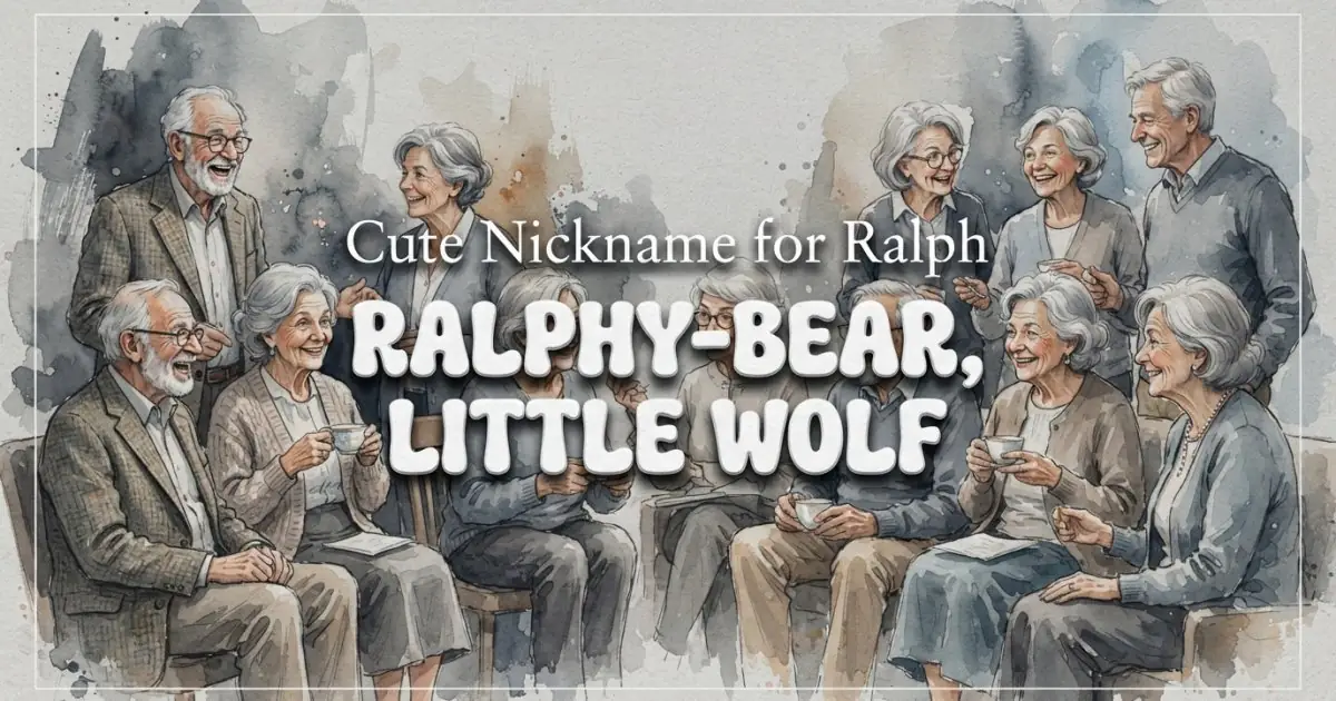Cute nickname for Ralph: Ralphy-Bear, Little Wolf