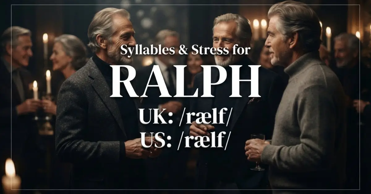 Ralph syllables, stress, and UK and US pronunciation