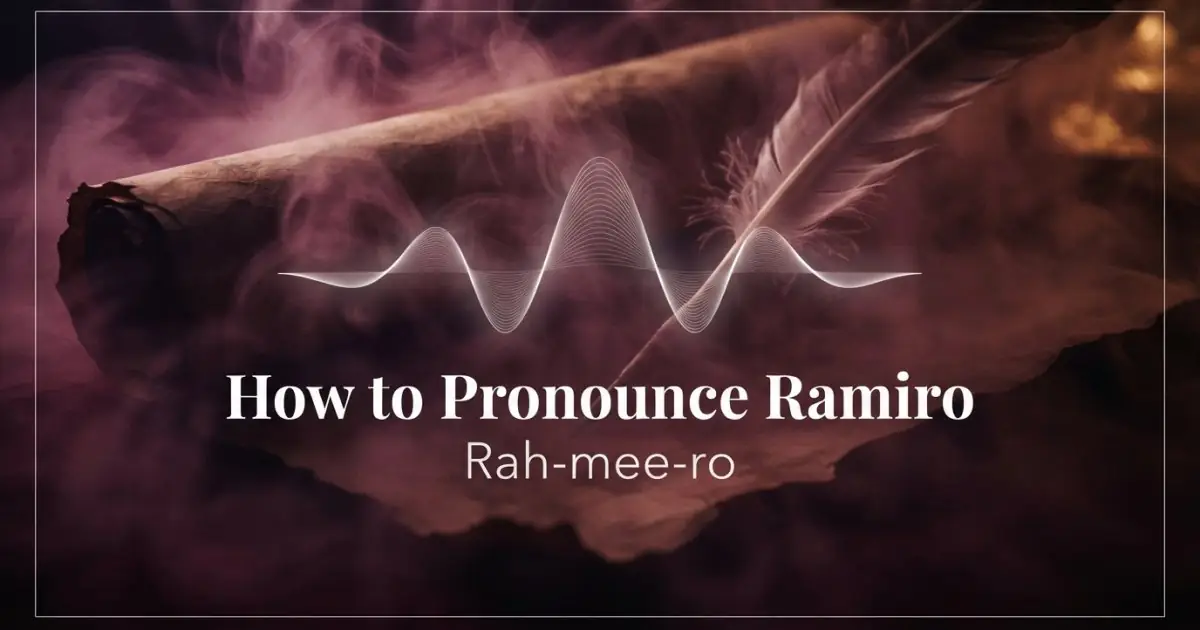 How to pronounce Ramiro