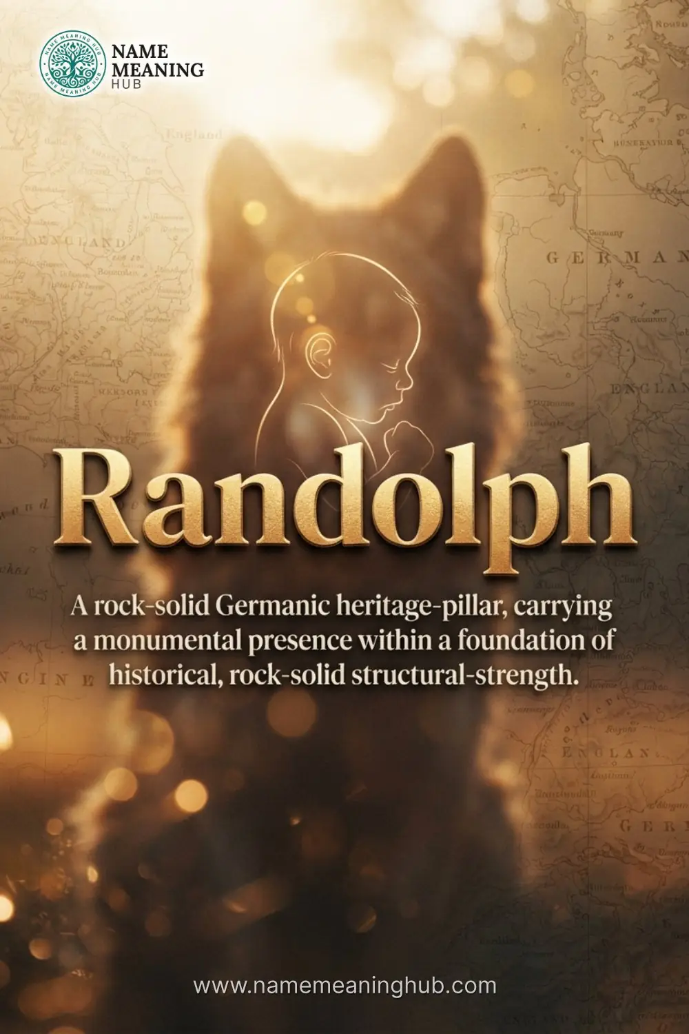 Meaning of the name Randolph: A rock-solid Germanic heritage-pillar, carrying a monumental presence within a foundation of historical, rock-solid structural-strength.