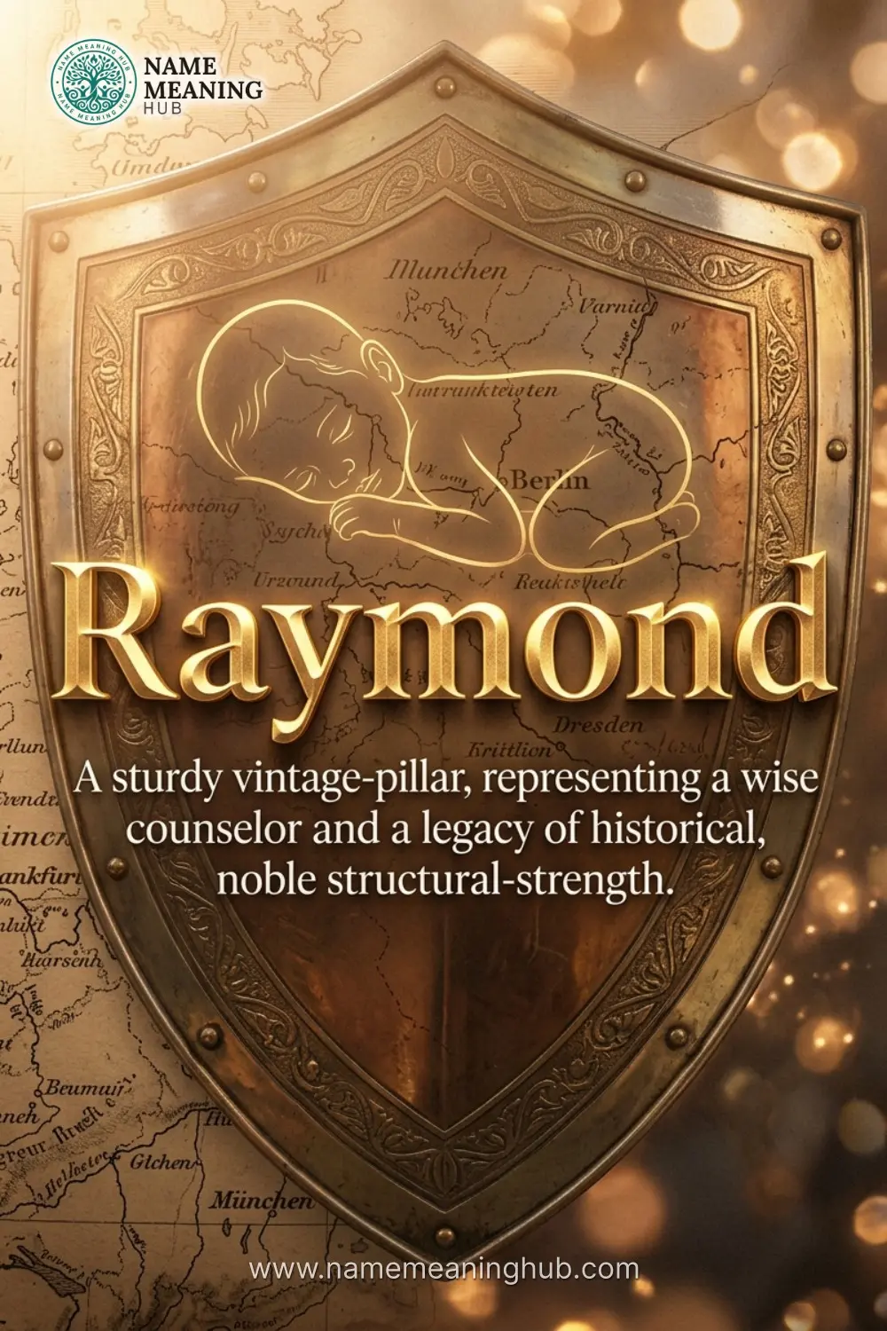 Meaning of the name Raymond: A sturdy vintage-pillar, representing a wise counselor and a legacy of historical, noble structural-strength.