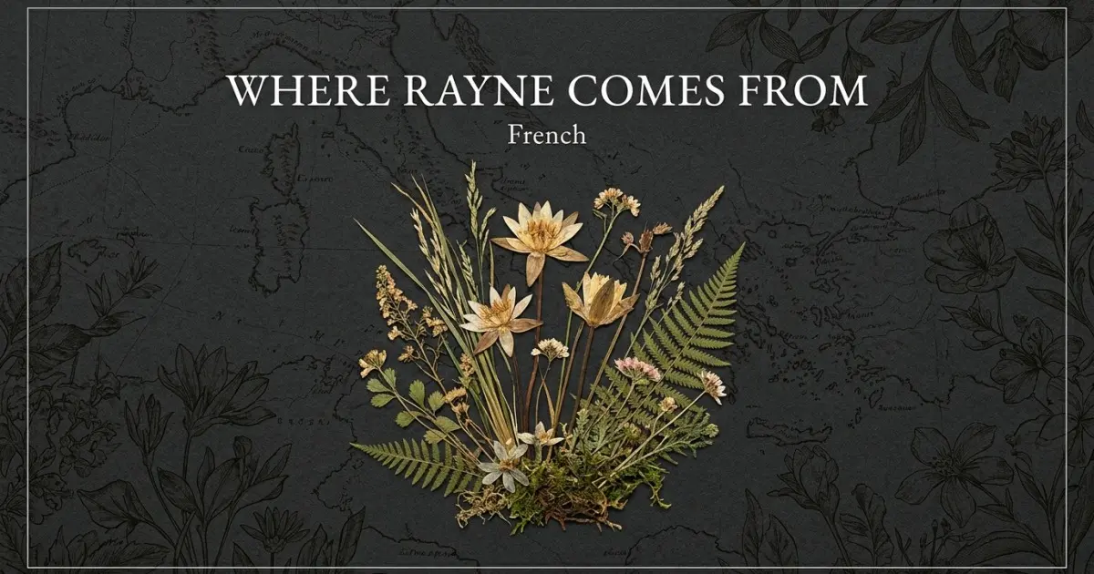The name Rayne comes from: French