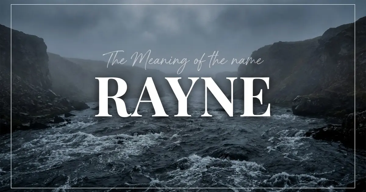 Rayne name meaning