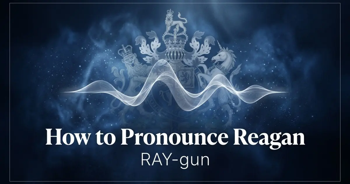 How to pronounce Reagan