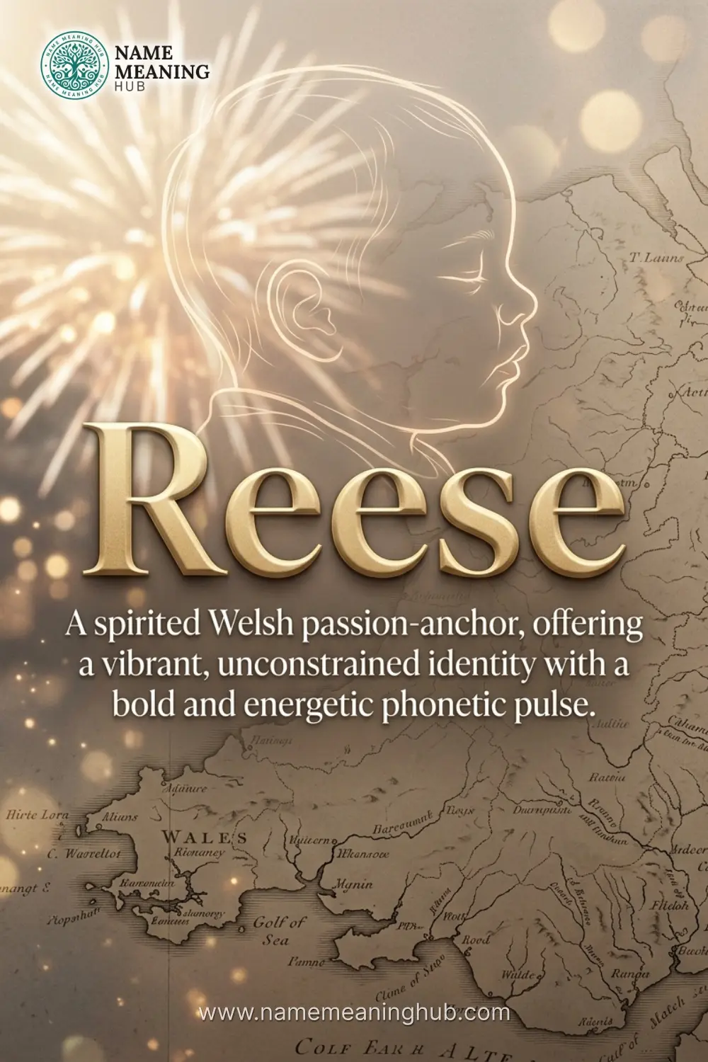 Meaning of the name Reese: A spirited Welsh passion-anchor, offering a vibrant, unconstrained identity with a bold and energetic phonetic pulse.