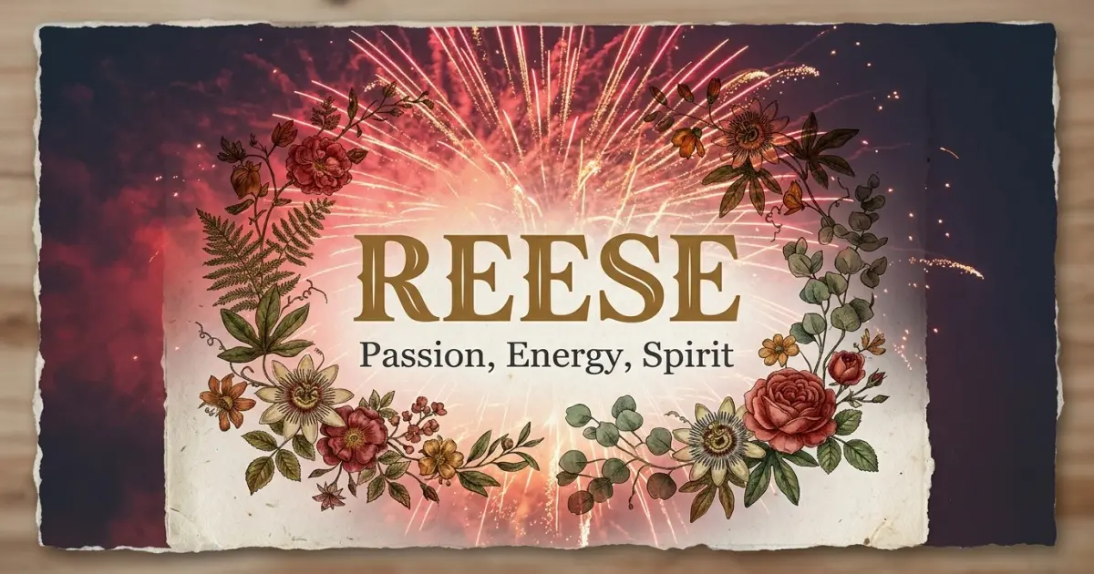 Reese meaning themes: passion, energy, spirit