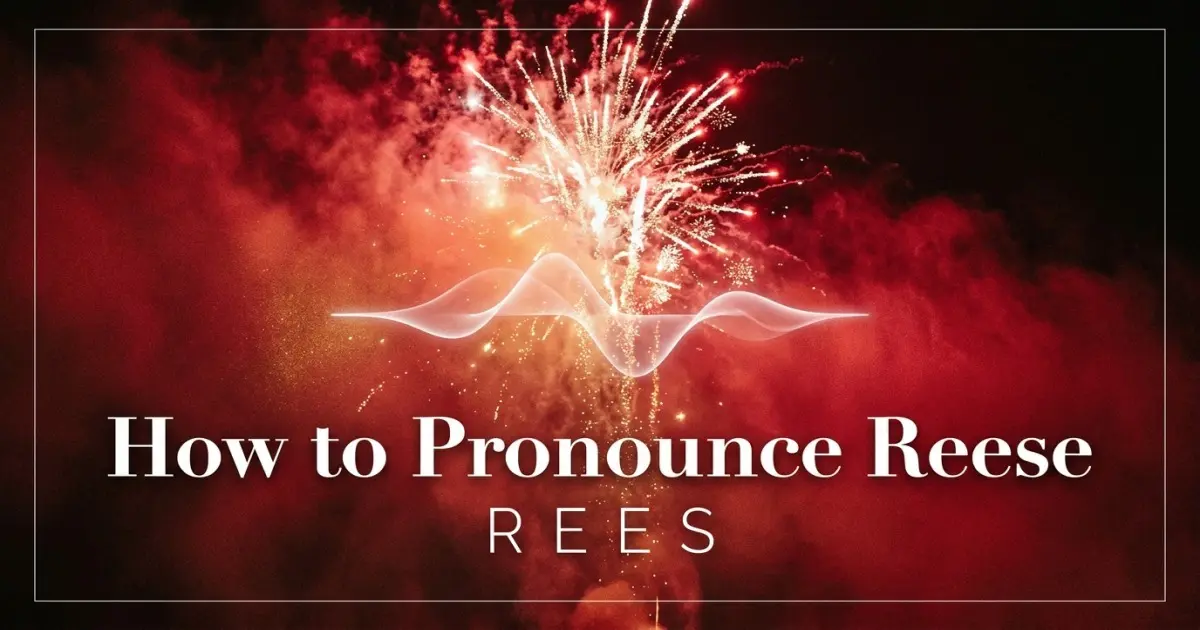 How to pronounce Reese