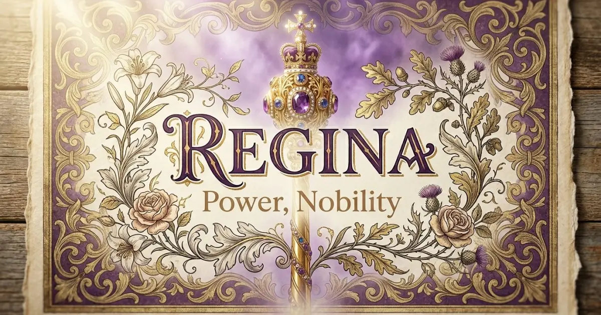 Regina meaning themes: power, nobility