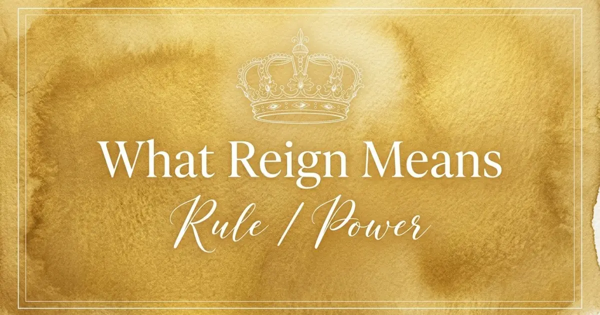 Reign name meaning Rule / Power