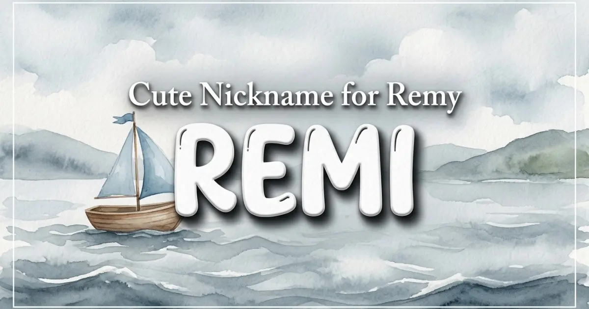 Cute nickname for Remy: Remi