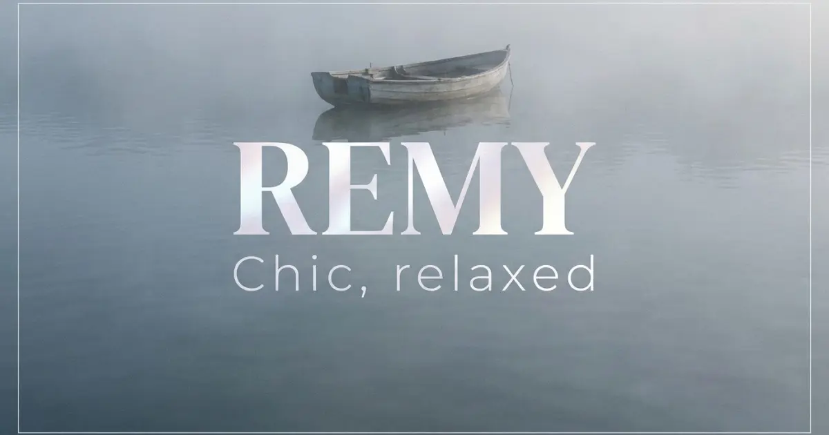 Remy name vibe: Chic, relaxed