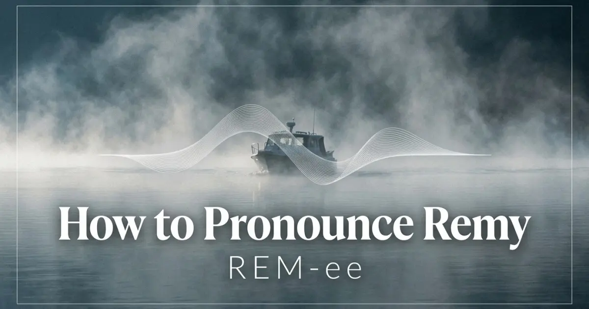 How to pronounce Remy