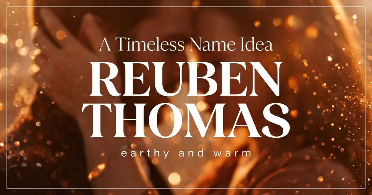 Timeless Middle Name Idea For Reuben
