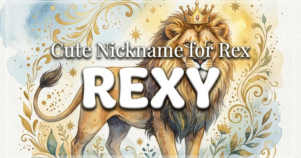 Cute nickname for Rex: Rexy