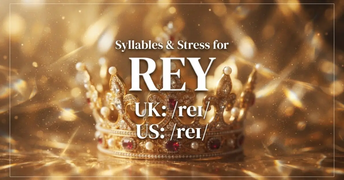 Rey syllables, stress, and UK and US pronunciation