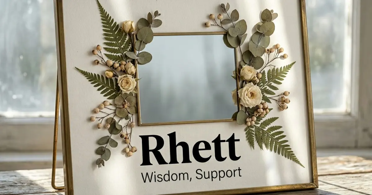 Rhett meaning themes: wisdom, support
