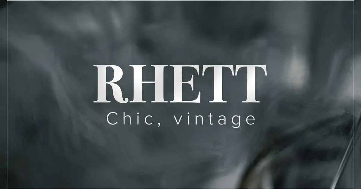 Rhett name vibe: Chic, vintage