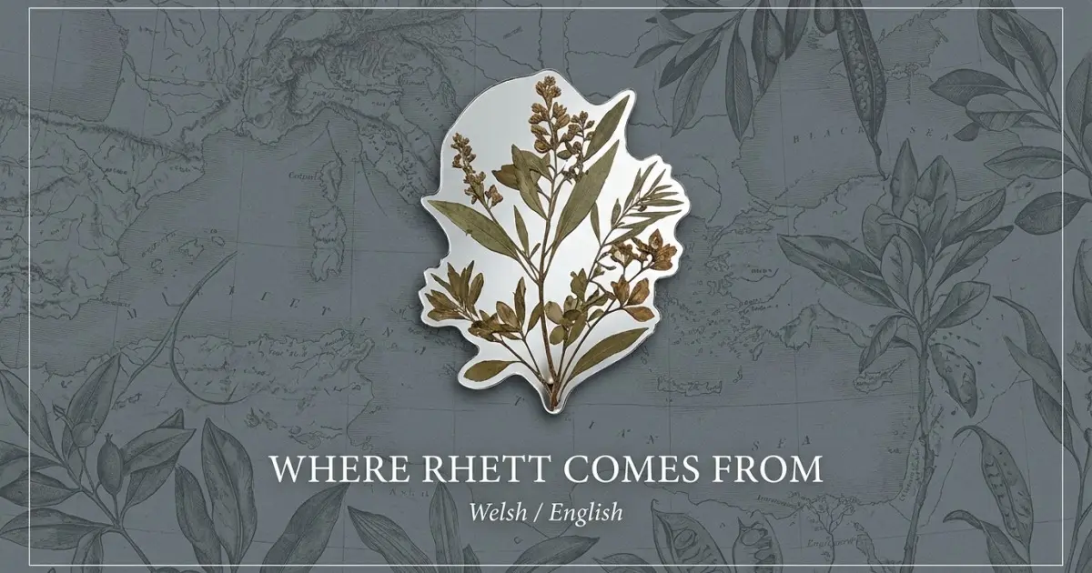 The name Rhett comes from: Welsh / English
