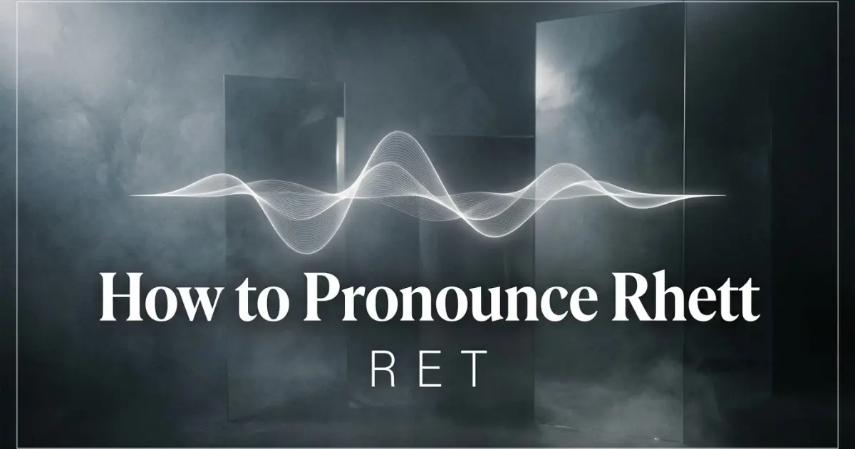 How to pronounce Rhett
