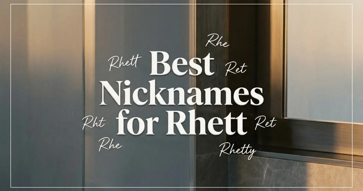 Nicknames for Rhett