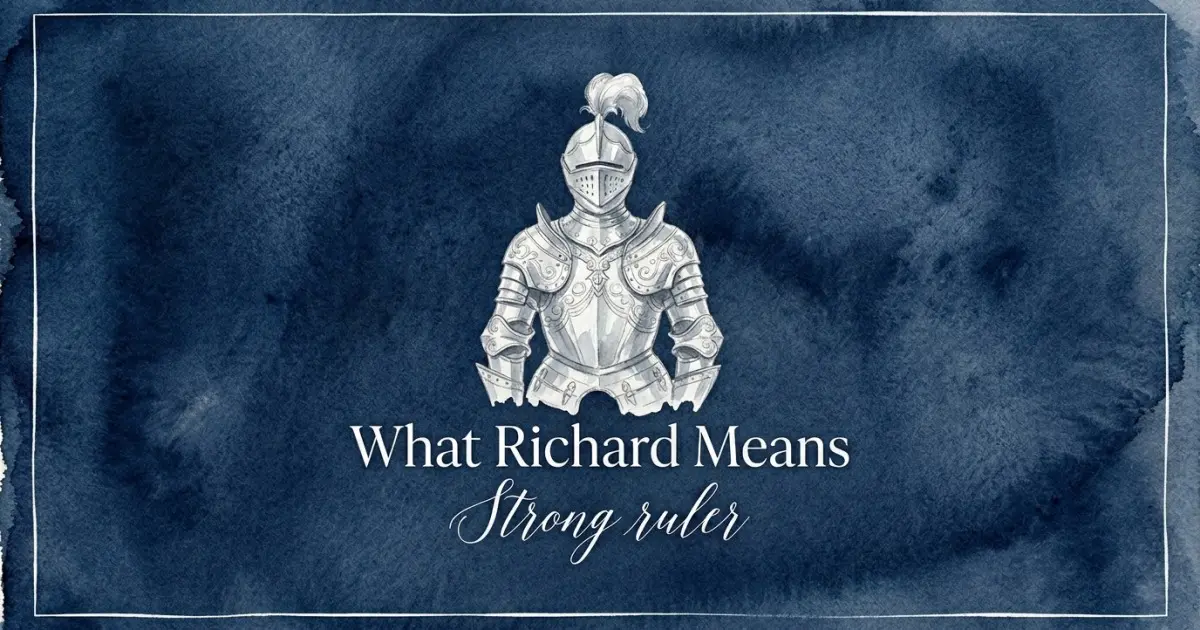 Richard name meaning Strong ruler