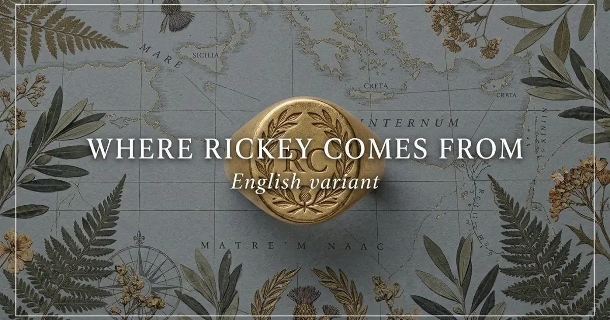 The name Rickey comes from: English variant