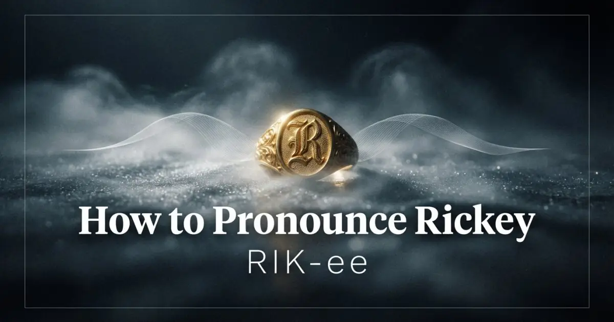 How to pronounce Rickey