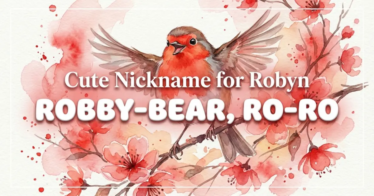 Cute nickname for Robyn: Robby-bear, Ro-ro