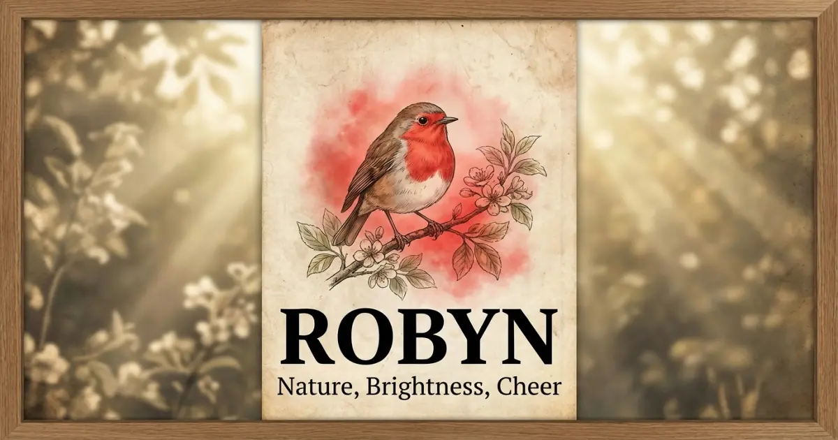 Robyn meaning themes: nature, brightness, cheer