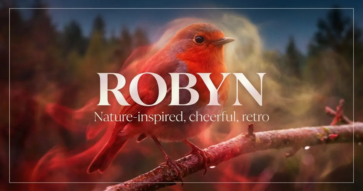 Robyn name vibe: Nature-inspired, cheerful, retro