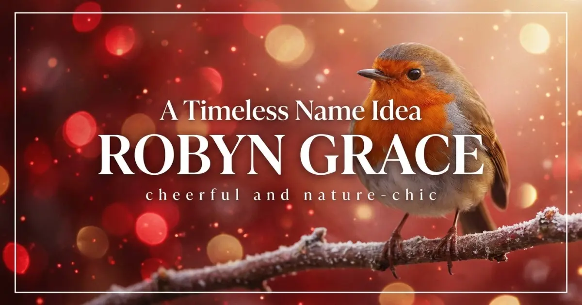 Middle name idea: Robyn Grace - cheerful and nature-chic