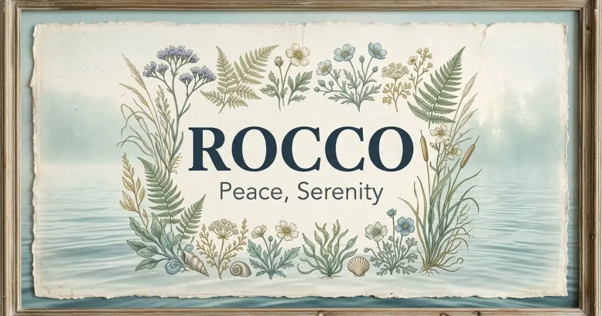 Rocco meaning themes: peace, serenity