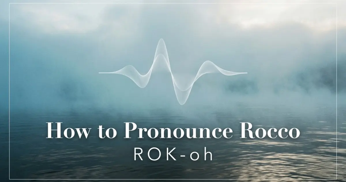 How to pronounce Rocco