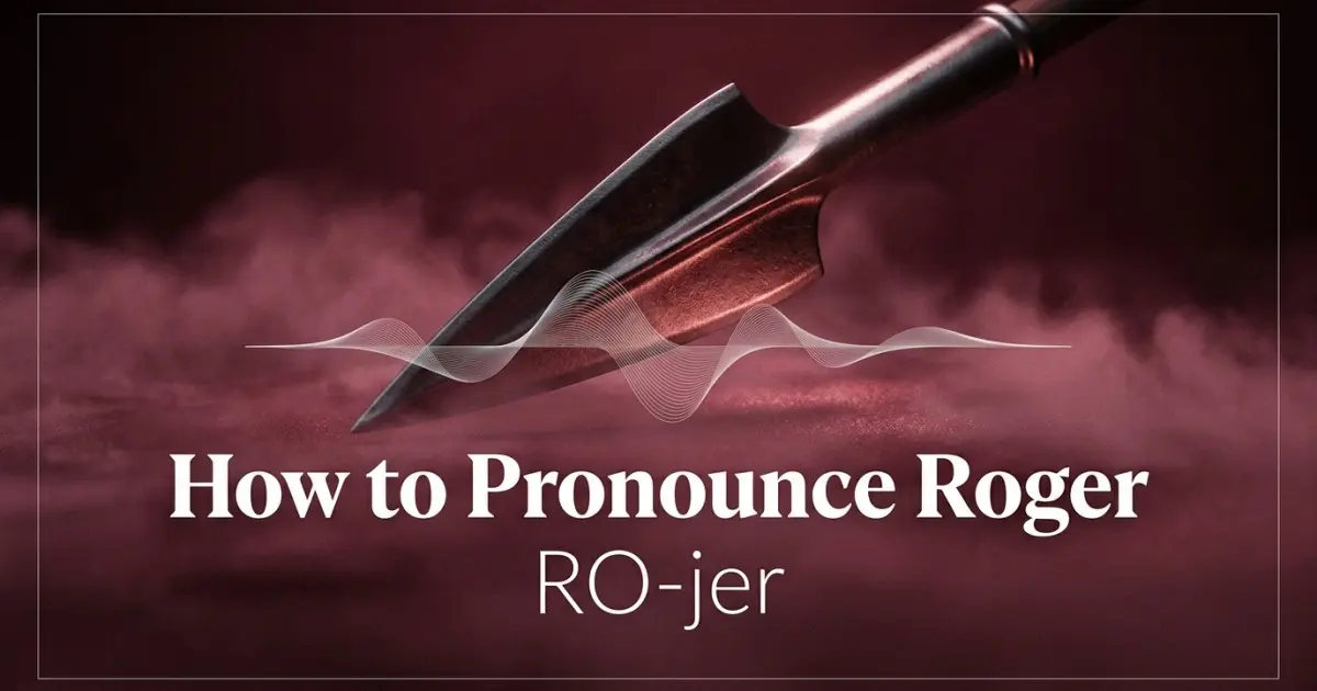 How to pronounce Roger