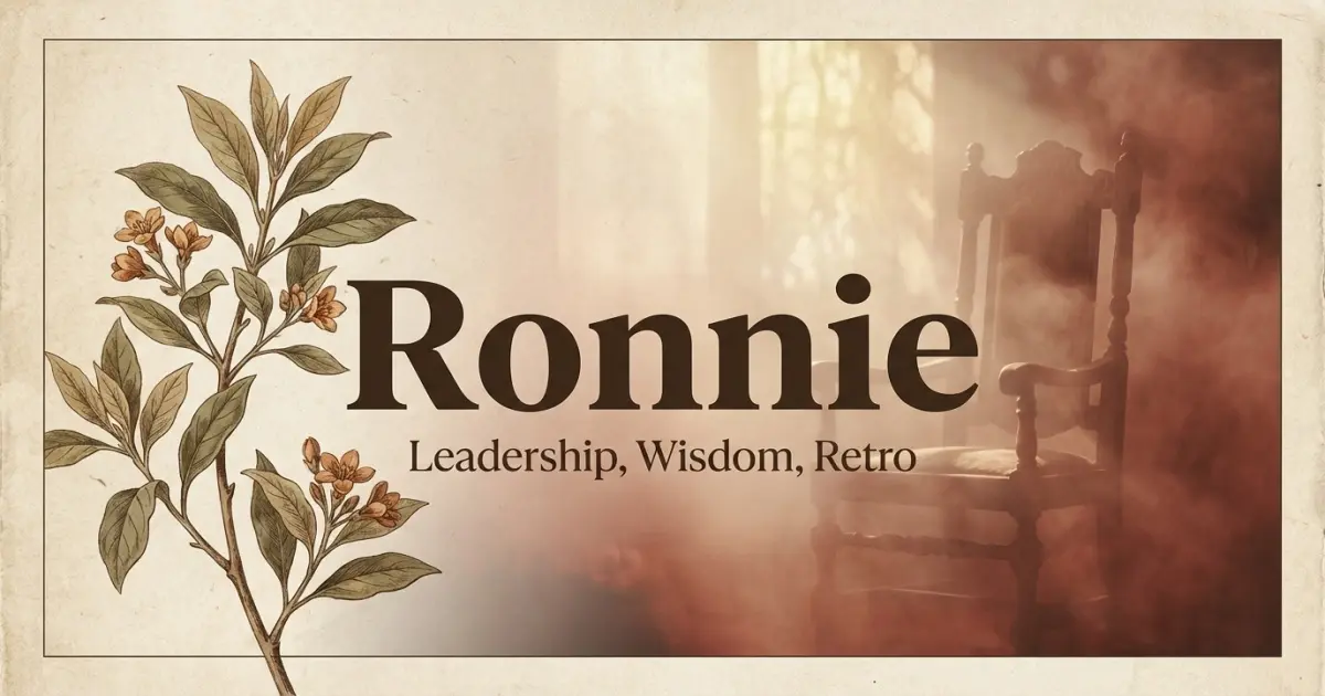 Ronnie meaning themes: leadership, wisdom, retro