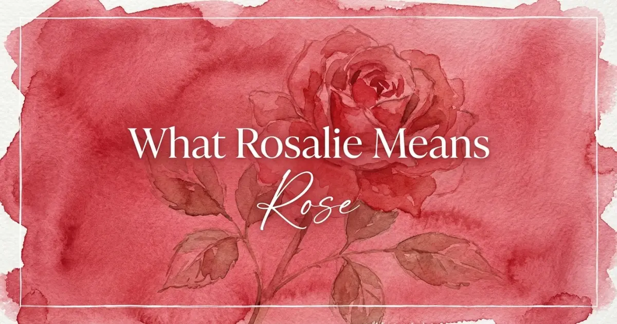 Rosalie name meaning Rose