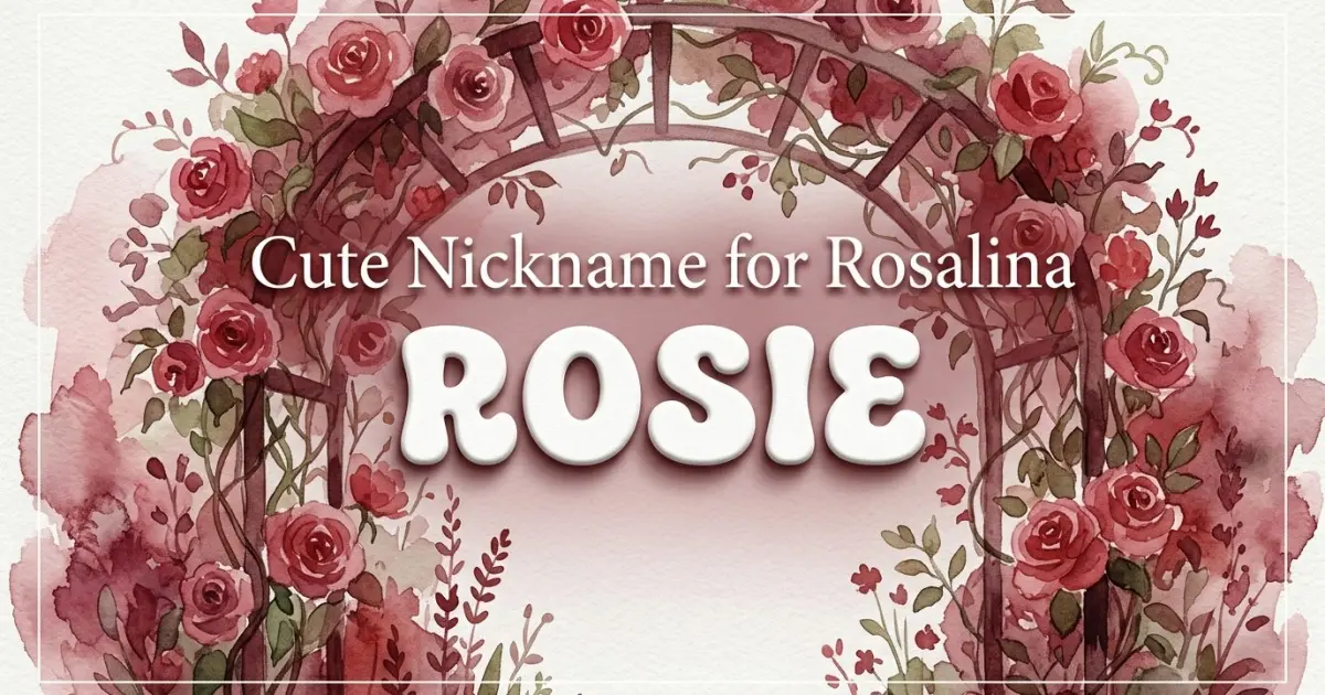 Cute nickname for Rosalina: Rosie