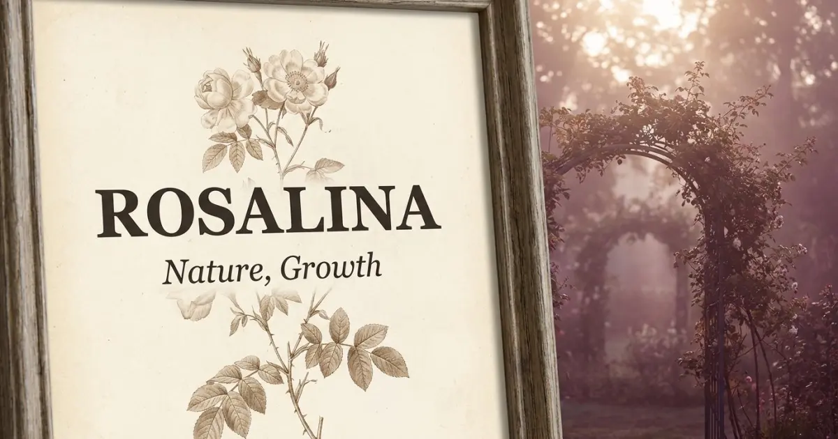Rosalina meaning themes: nature, growth