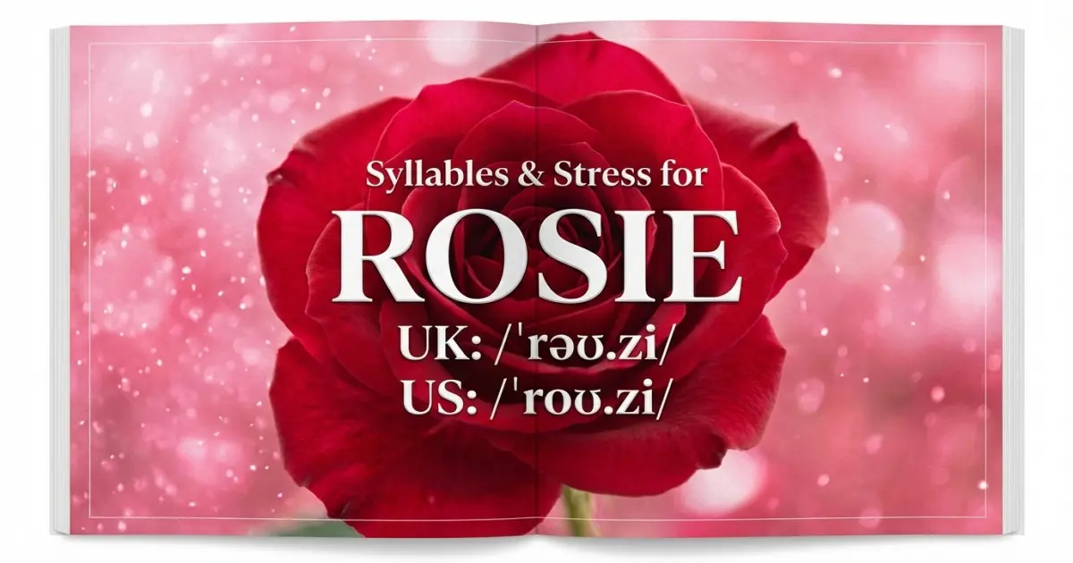 Rosie syllables, stress, and UK and US pronunciation