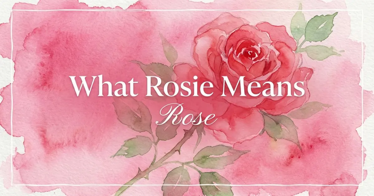 Rosie name meaning Rose