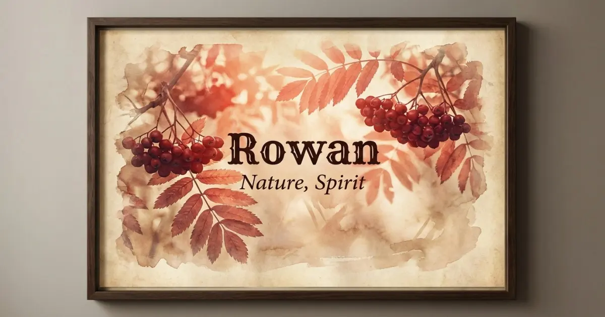 Rowan meaning themes: nature, spirit