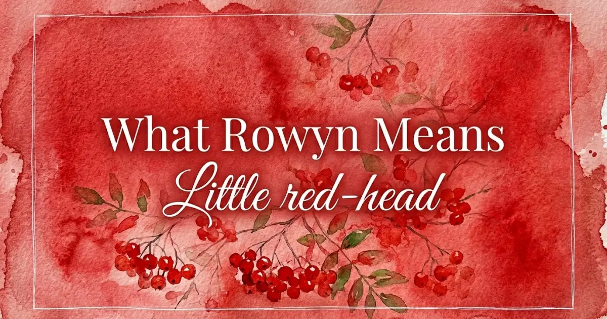 Rowyn name meaning Little red-head