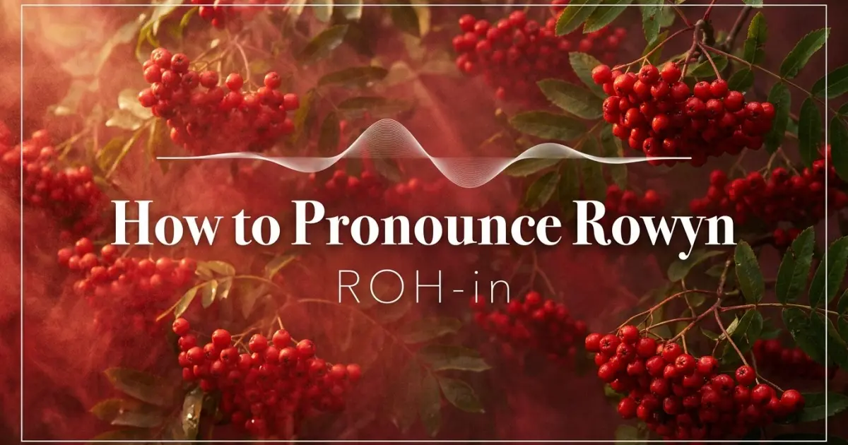 How to pronounce Rowyn