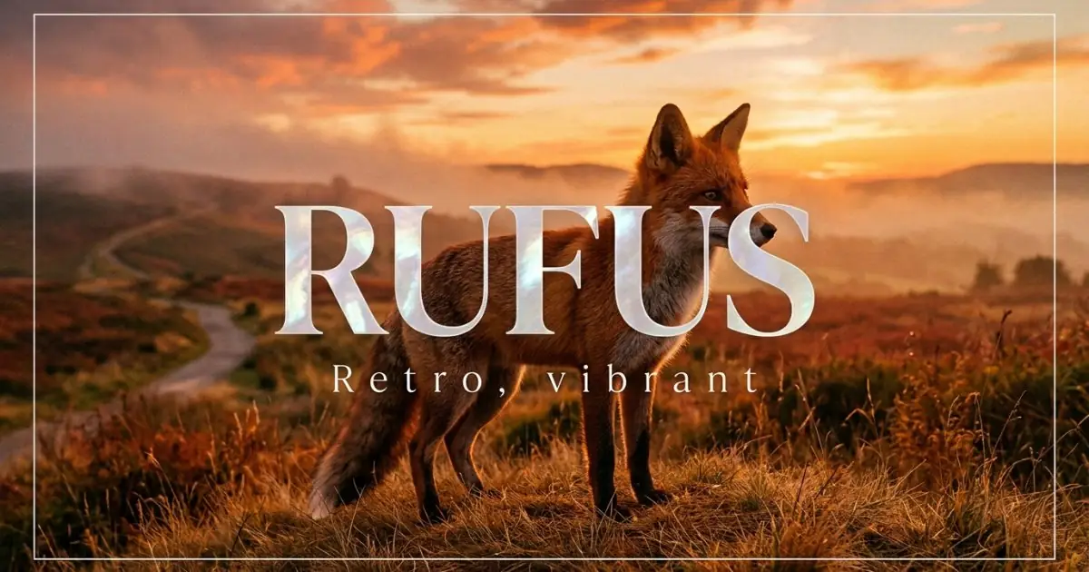 Rufus name vibe: Retro, vibrant